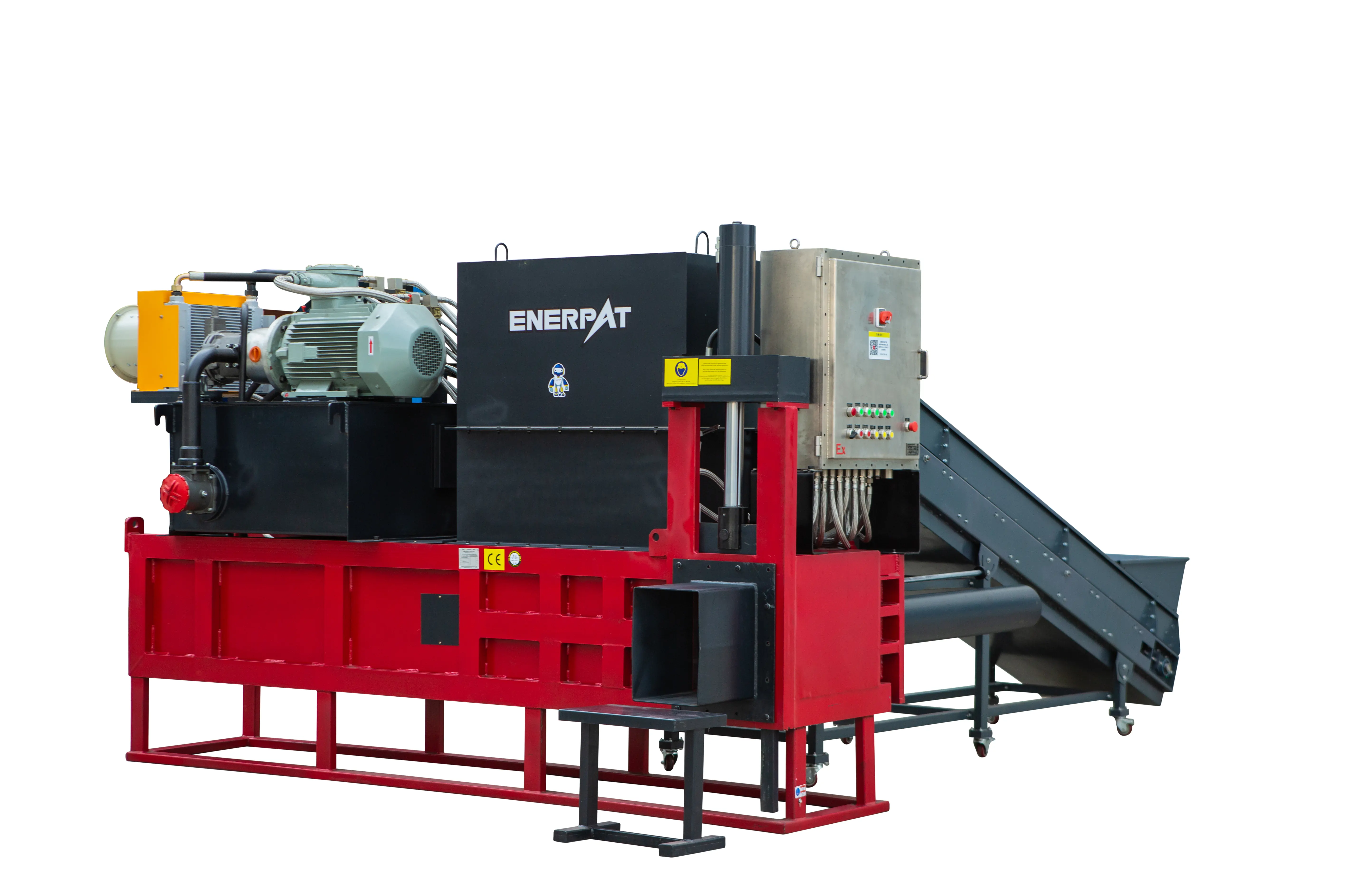 ENERPAT HBA-B90 Wood Shaving Bagging Baler on the Way to Chile,used for wood shaving
