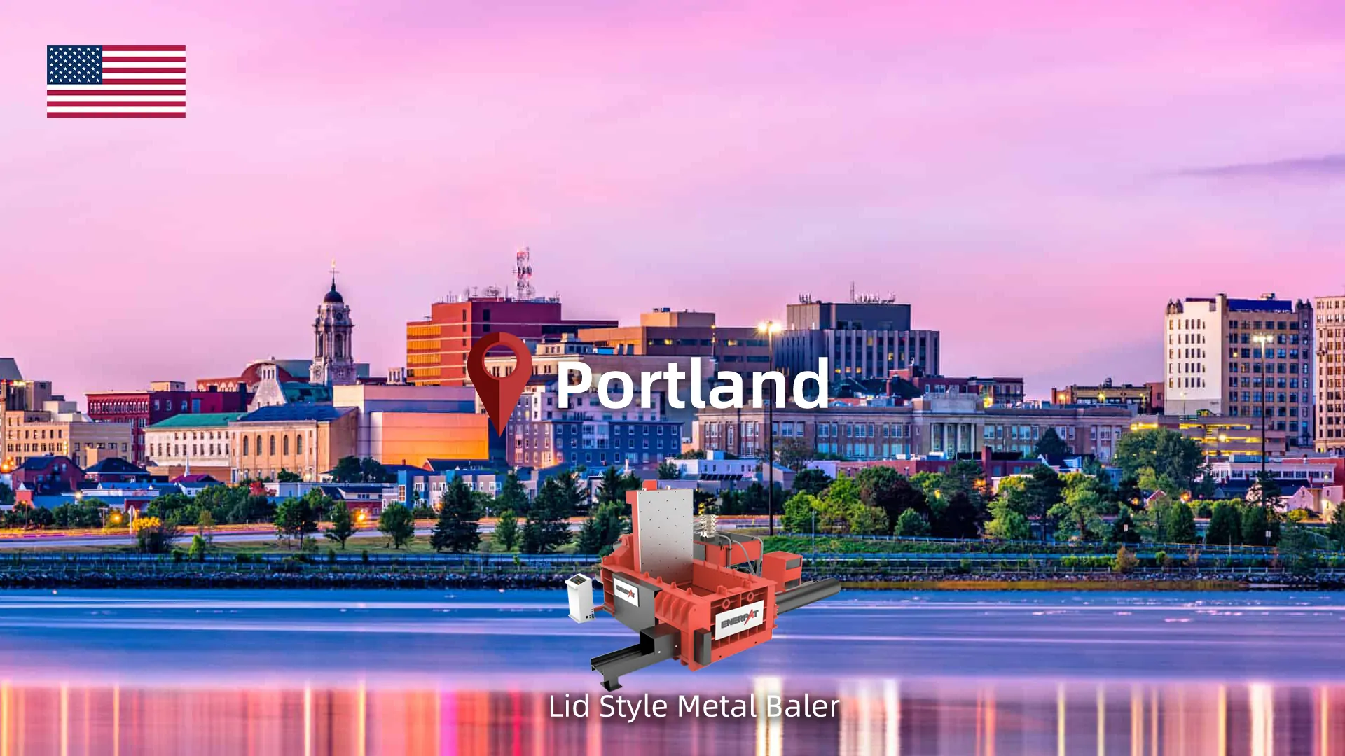 Portland, Maine: ENERPAT Scrap Iron Baler Installed Portland, Maine: ENERPAT Scrap Iron Baler Installed