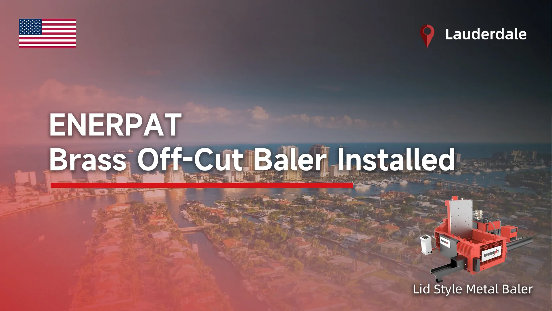 ENERPAT Brass Off- Cut Baler Installed ENERPAT Brass Off- Cut Baler Installed